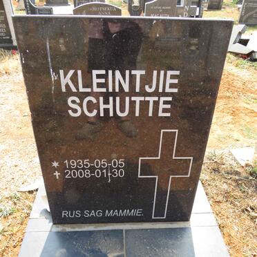 SCHUTTE Kleintjie 1935-2008