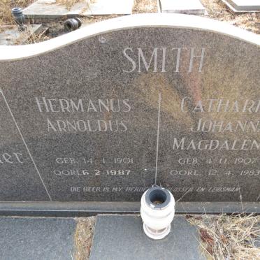 SMITH Hermanus Arnoldus 1901-1987 & Catharina Johanna Magdalena 1907-1983
