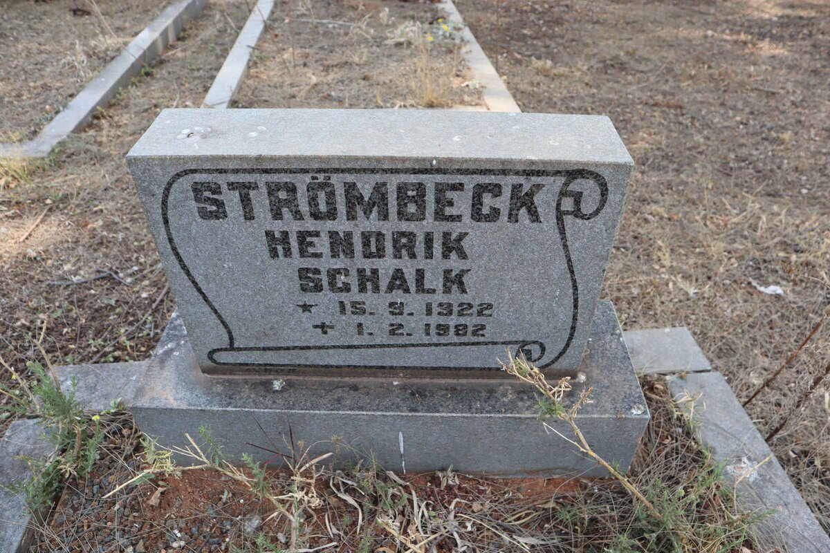 STROMBECK Hendrik Schalk 1922-1982
