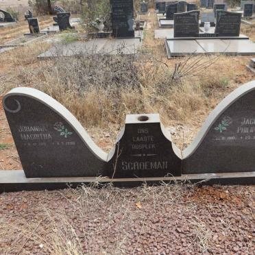 SCHOEMAN Jacobus Philippus 1910-1982 & Johanna Magritha 1910-1998