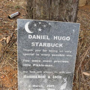 STARBUCK Daniel Hugo 2005-2009