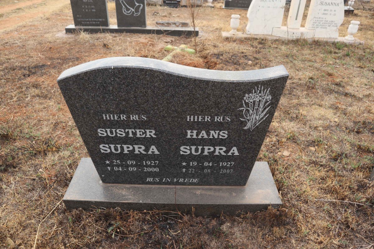 SUPRA Hans 1927-2007 & Suster 1927-2000