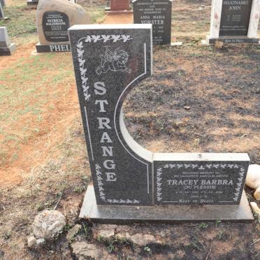 STRANGE Tracey Barbara nee DU PLESSIS 196?-2006