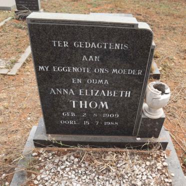 THOM Anna Elizabeth 1909-1988