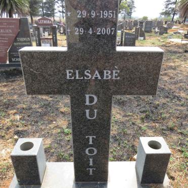 TOIT Elsabe, du 1951-2007