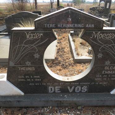 VOS Theunis, de 1906-1983 & Olga Emma 1909-1986