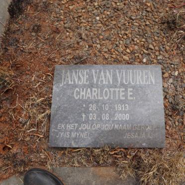 VUUREN Christoffel Johannes, Janse van 1903-1981 & Charlotte E. 1913-2000 _3
