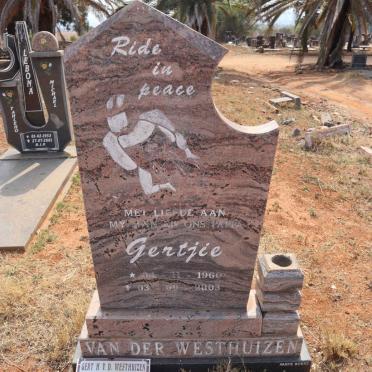 WESTHUIZEN Gert H., van der 1960-2003