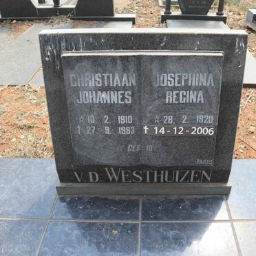 WESTHUIZEN Christiaan Johannes, v.d. 1910-1983 & Josephina Regina 1920-2006