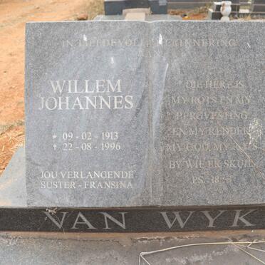 WYK Willem Johannes, van 1913-1996