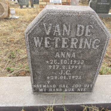 WETERING J.C., van de 1924- & Anna 1923-1999