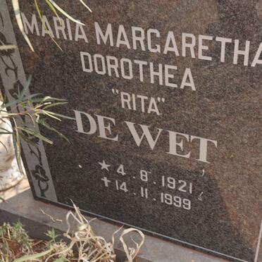 WET Maria Margaretha Dorothea, de 1921-1999