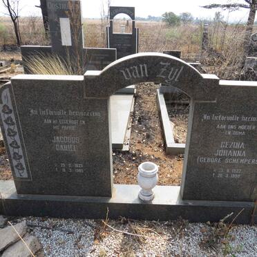 ZYL Jacobus Daniel, van 1923-1983 & Gezina Johanna SCHEMPERS 1922-1998