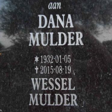 MULDER Wessel 1927- &amp; Dana 1932-2015