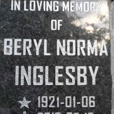 INGLESBY Beryl Norma 1921-2010