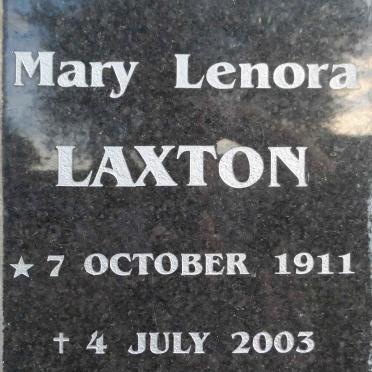 LAXTON Mary Lenora 1911-2003