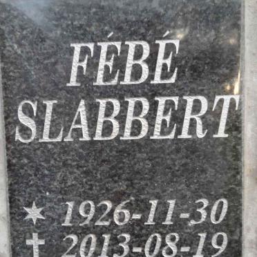 SLABBERT Febe 1926-2013