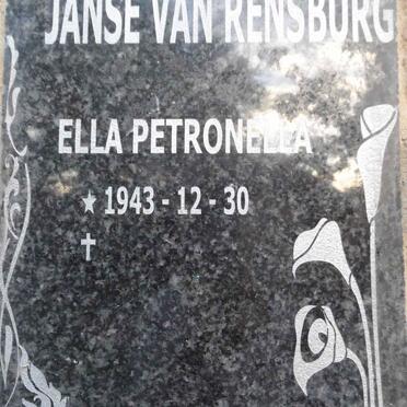 RENSBURG Ella Petronella, Janse van 1943-