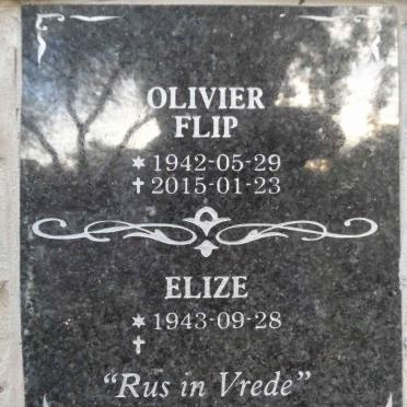 OLIVIER Flip 1942-2015 &amp; Elize 1943-