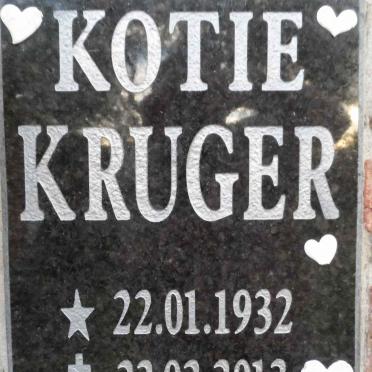 KRUGER Kotie 1932-2013