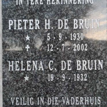 BRUIN Pieter H., de 1930-2002 &amp; Helena C. 1932-