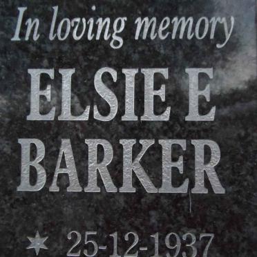 BARKER Elsie E. 1937-2016