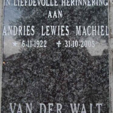 WALT Andries Lewies Machiel, van der 1922-2008