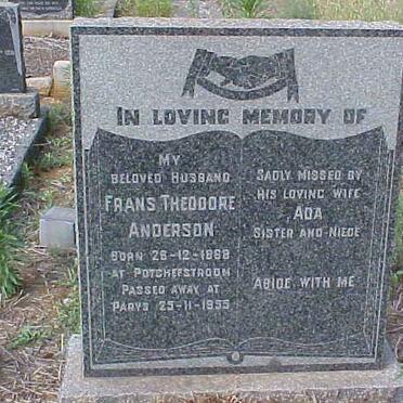 ANDERSON Frans Theodore 1868-1955