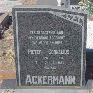 ACKERMANN Pieter Cornelius 1916-1982