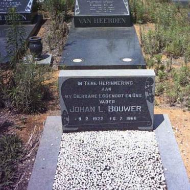BOUWER Johan L. 1922-1966