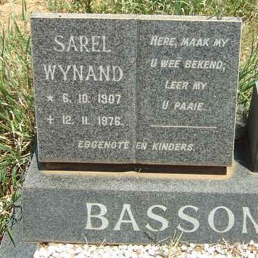 BASSON Sarel Wynand 1907-1976