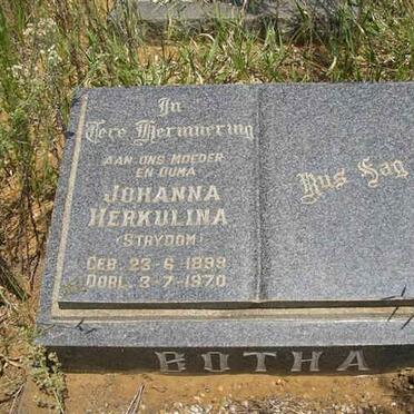 BOTHA Johanna Herkulina nee STRYDOM 1899-1970