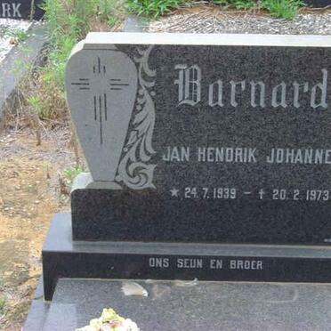 BARNARD Jan Hendrik Johannes 1939-1973