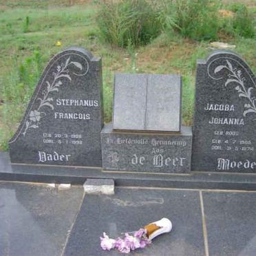 BEER Stephanus Francois, de 1908-1998 &amp; Jacoba Johanna ROOS 1905-1974