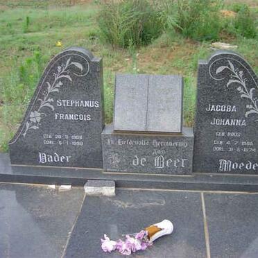 BEER Stephanus Francois, de 1908-1998 &amp; Jacoba Johanna ROOS 1905-1974