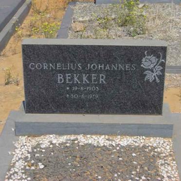 BEKKER Cornelius Johannes 1903-1979