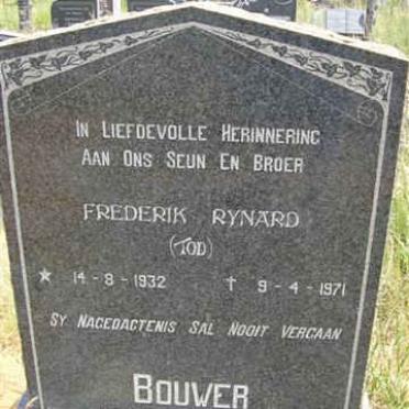 BOUWER Frederik Rynard 1932-1971