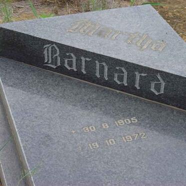 BARNARD Martha 1905-1972