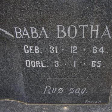 BOTHA Baba 1964-1965