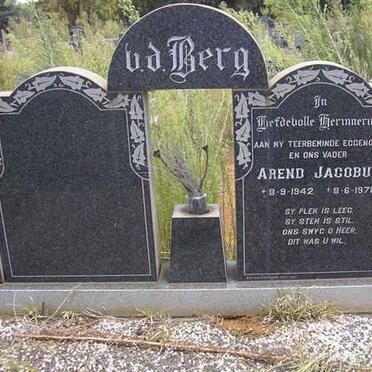 BERG Arend Jacobus, v.d. 1942-1970