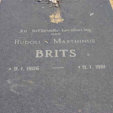 BRITS Rudolf Marthinus 1906-1981