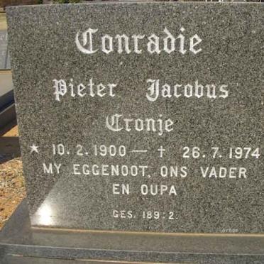 CONRADIE Pieter Jacobus Cronje 1900-1974