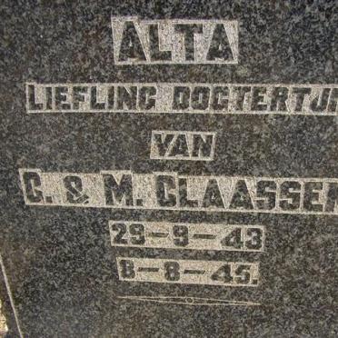 CLAASSENS Alta 1943-1945