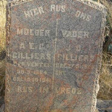 CILLIERS J.D. 1855- &amp; A.E.C. VENTER 1854-1941
