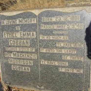 COBBAN Ethel Emma 1881-1948