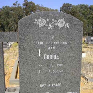 COLLER Corrie, van 1919-1975