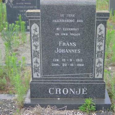 CRONJE Frans Johannes 1912-1966