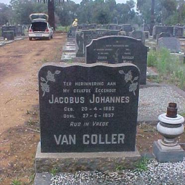 COLLER Jacobus Johannes, van 1883-1957