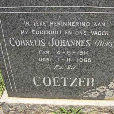 COETZER Cornelius Johannes 1914-1965