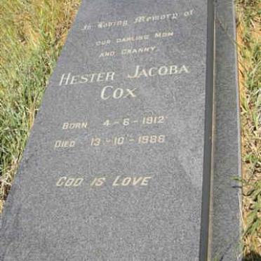 COX Hester Jacoba 1912-1988